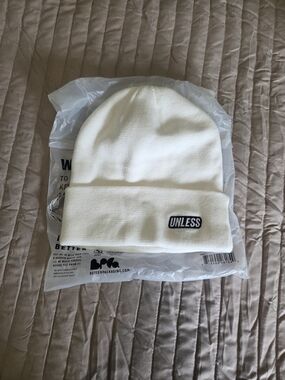 Cream Knit Beanie -Winter Accessory